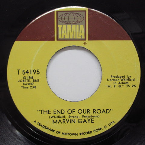 MARVIN GAYE - The End Of Our Road (US Orig/黒色印刷）