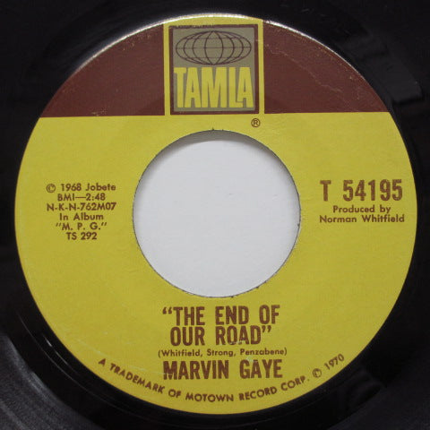 MARVIN GAYE - The End Of Our Road (US Orig/茶色印刷）