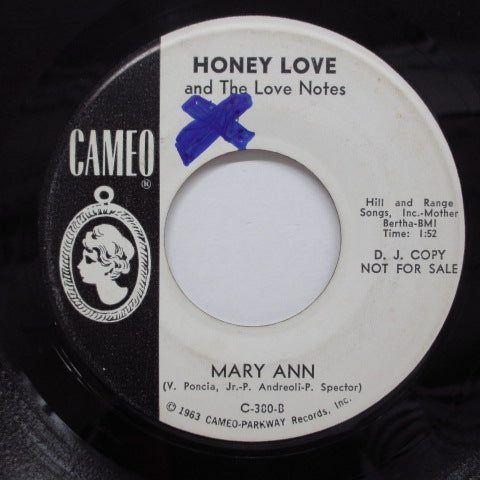 HONEY LOVE & THE LOVE NOTES - Mary Ann / We Belong Together (Promo)