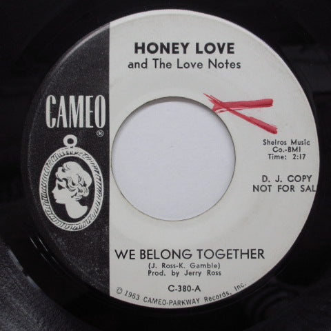 HONEY LOVE & THE LOVE NOTES - Mary Ann / We Belong Together (Promo)