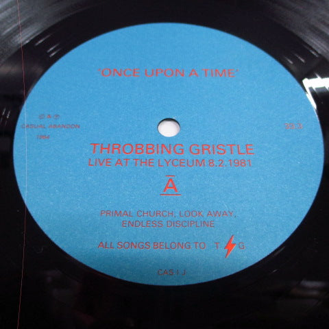 THROBBING GRISTLE (スロッビング・グリッスル)- Once Upon A Time (UK アンオフィシャル LP/CAS I J)