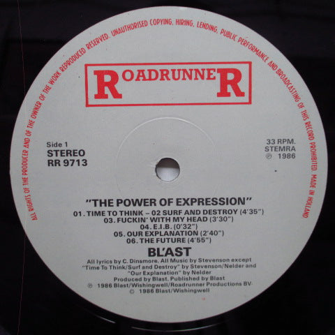 BL'AST! - The Power Of Expression (Dutch Orig.LP)