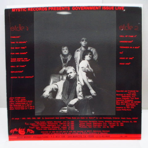 GOVERNMENT ISSUE (ガヴァメント・イシュー) - Live! (US Orig.LP)