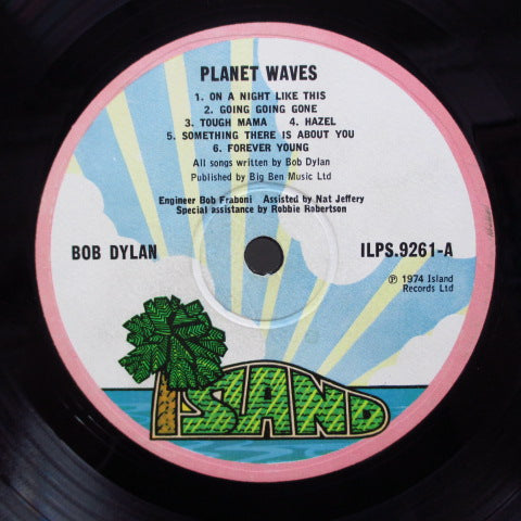 BOB DYLAN (ボブ・ディラン)  - Planet Waves (UK Orig./No Outer Sheet)