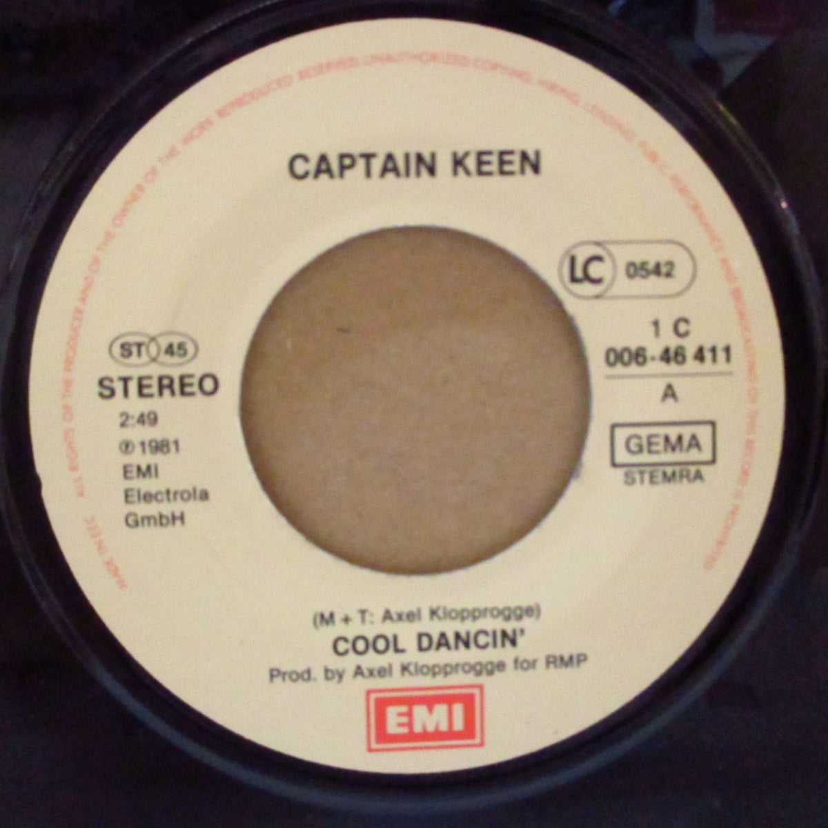 CAPTAIN KEEN (キャプテン・キーン)  - Cool Dancin' (German Orig.7")