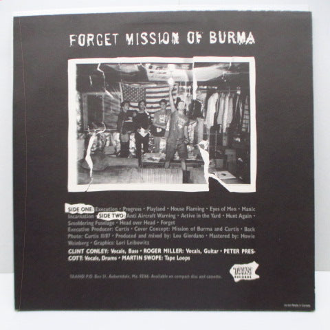 MISSION OF BURMA (ミッション・オブ・バーマ) - Forget (US Ltd.Green Vinyl LP)