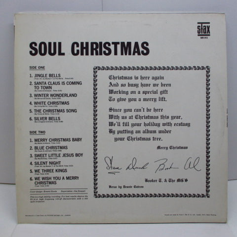 BOOKER T. & THE MG'S - Soul Christmas (UK Orig.Mono/CS)
