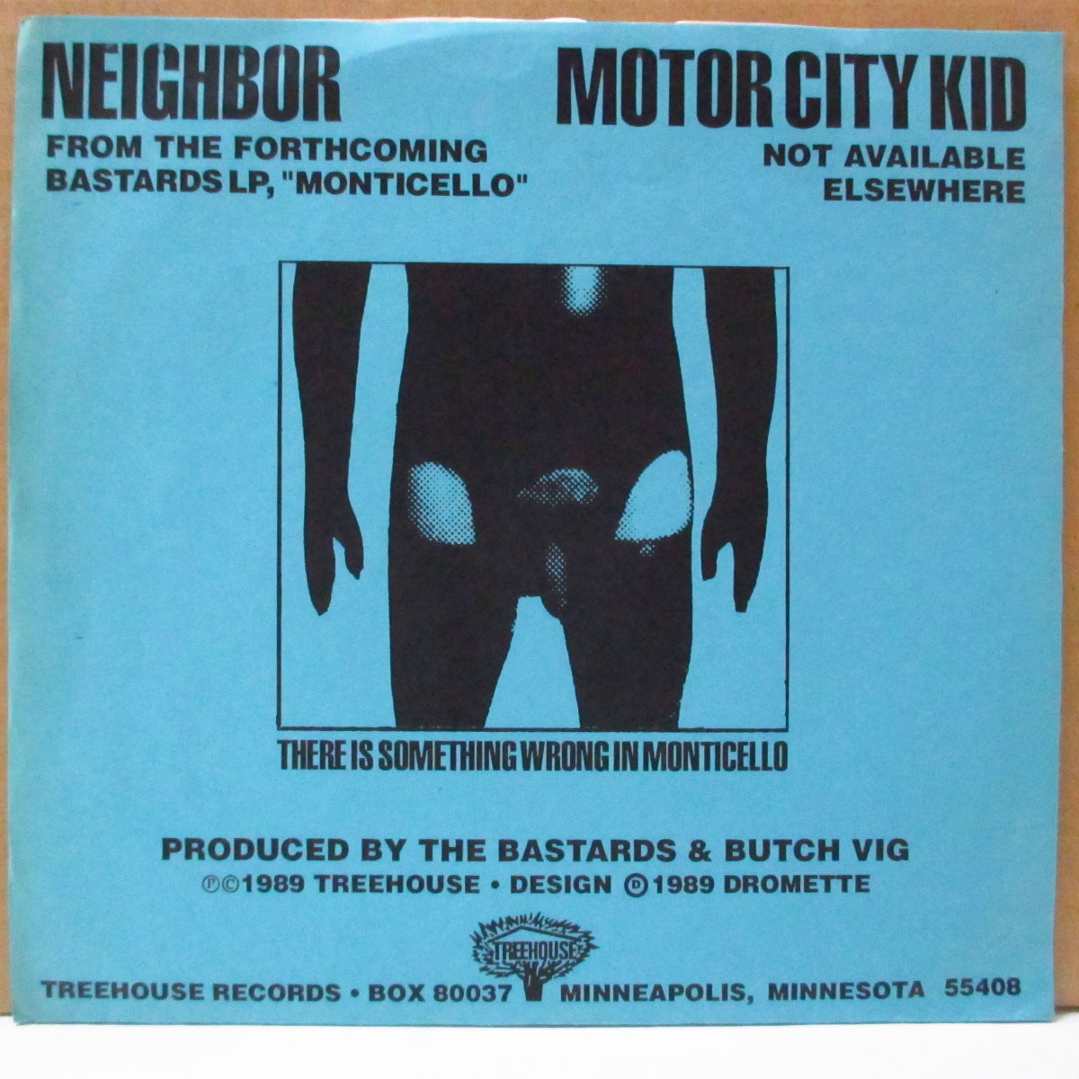 BASTARDS (バスターズ)  - Neighbor (US 200 Limited Clear Blue Vinyl 7"/Blue PS)