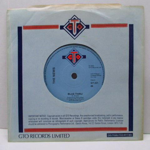 NEWS, THE - Blue Thru (UK Orig.7")