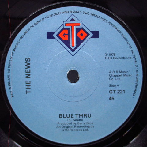 NEWS, THE - Blue Thru (UK Orig.7")