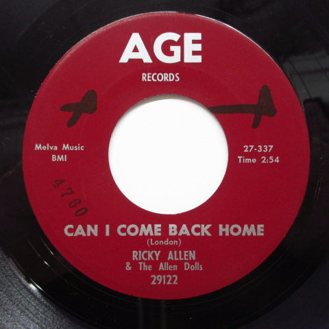 RICKY ALLEN - Can I Come Back Home (Orig)