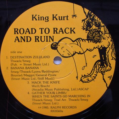 KING KURT (キング・カート)  - Road To Rack & Ruin (US Orig.LP)