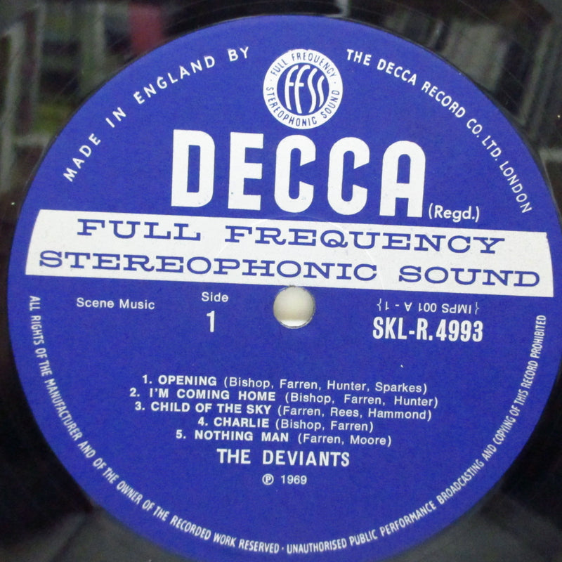 DEVIANTS (デヴィアンツ)  - Ptooff ! (UK '69 Re Stereo LP+CS/SKL-R.4993 )