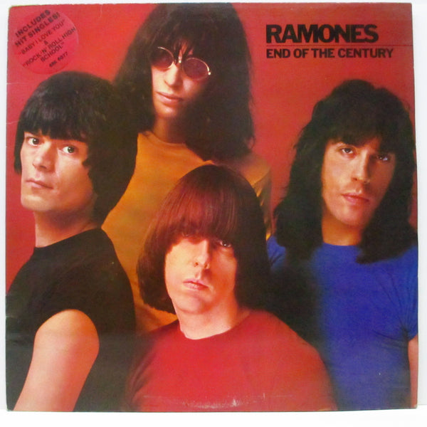 RAMONES (ラモーンズ)  - End Of The Century (UK オリジナル LP+インナー/ステッカー付ジャケ)