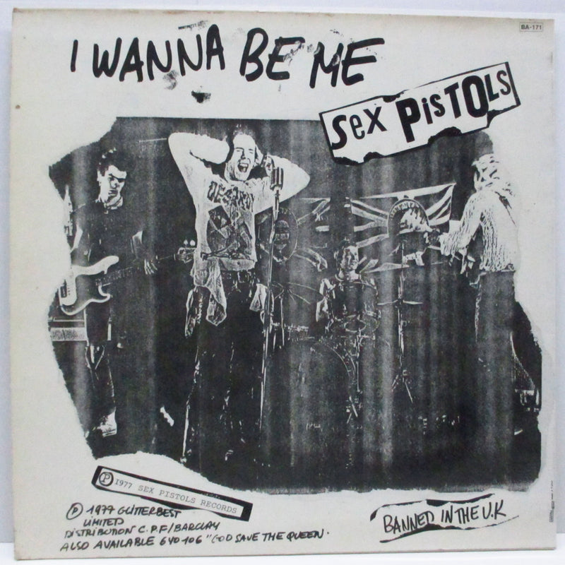 SEX PISTOLS (セックス・ピストルズ)  - Anarchy In The U.K. (France 70's 再発 12"/光沢「BA-171」プライスコードジャケ)