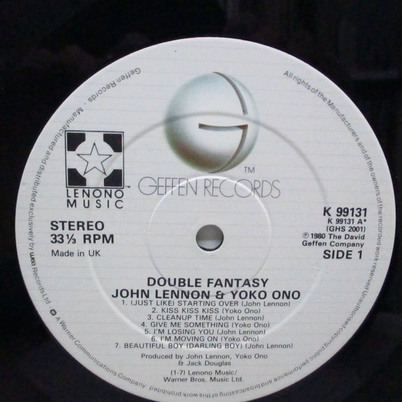 JOHN LENNON / YOKO ONO (ジョン・レノン / オノ・ヨーコ)  - Double Fantasy (UK オリジナル「EDPプレス」 LP+インナー)