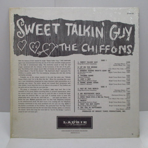 CHIFFONS - Sweet Talkin' Guy (US Capitol Record Club Stereo LP)