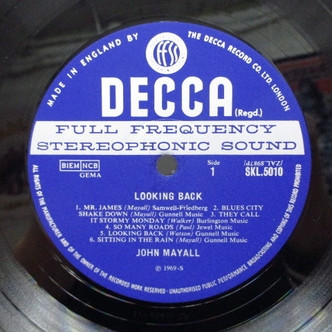 JOHN MAYALL (ジョン・メイオール)  - Looking Back (UK Orig.Stereo/CGS）