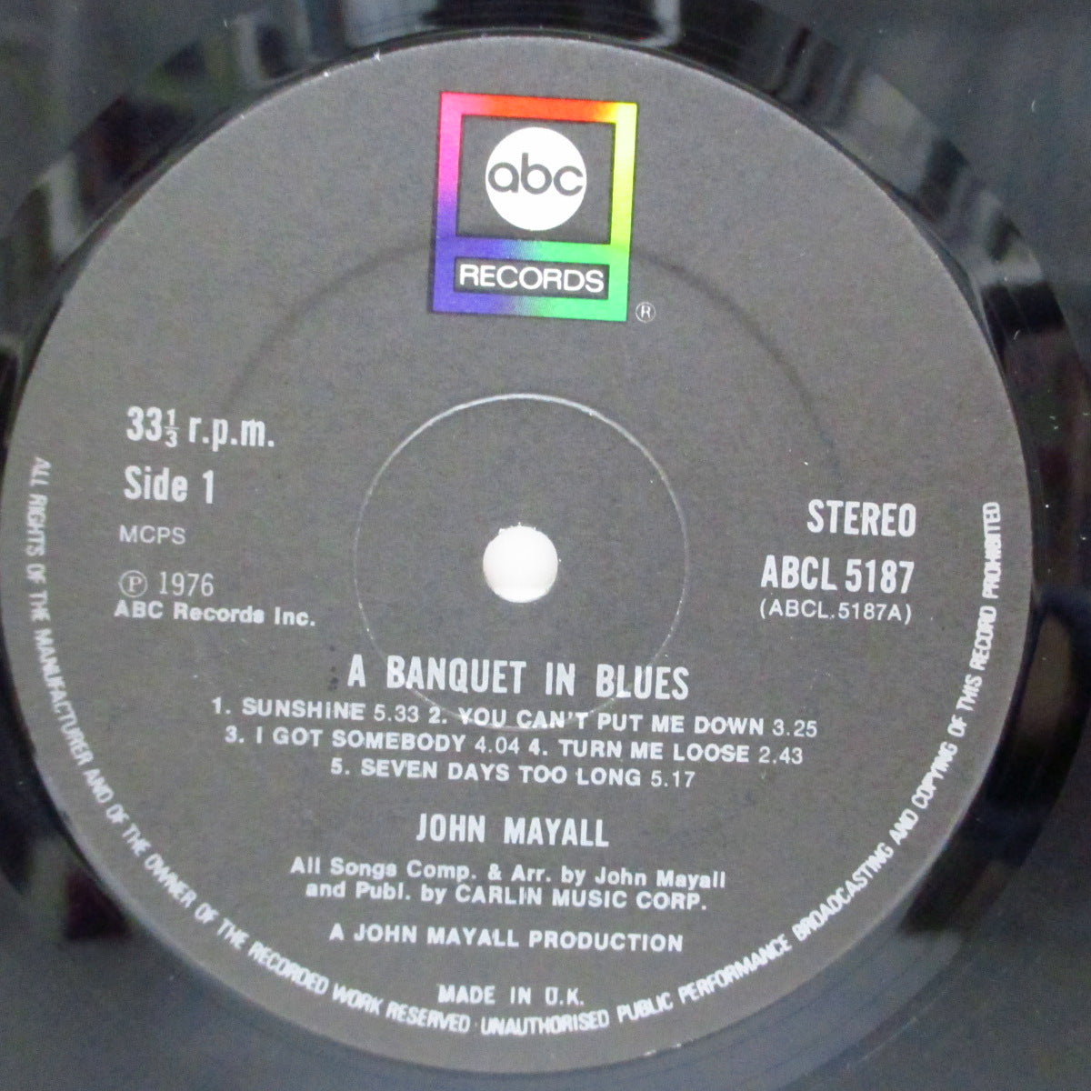 JOHN MAYALL - A Banquet In Blues (UK Orig.LP)