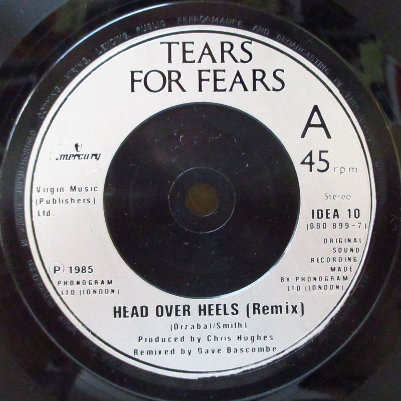TEARS FOR FEARS (ティアーズ・フォー・フィアーズ)  - Head Over Heels (UK オリジナル「銀プラスチックラベ、小穴フラットセンター」 7インチ+マットソフト紙ジャケ)