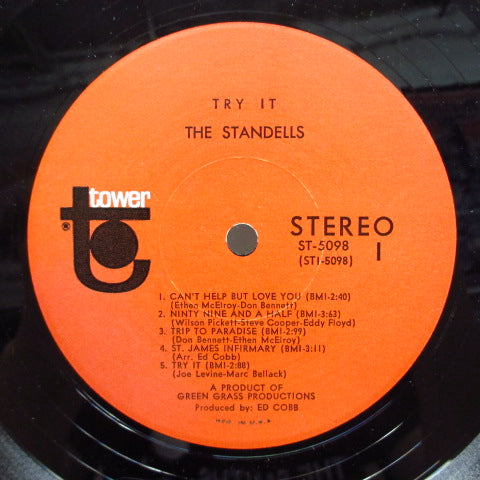 STANDELLS (スタンデルス)- Try It (US Orig.Stereo LP/Sticker CVR)