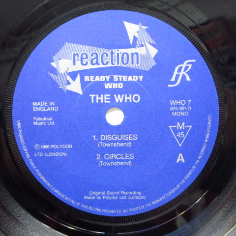 WHO (フー） - Ready Steady Who (UK '83 Reissue EP)