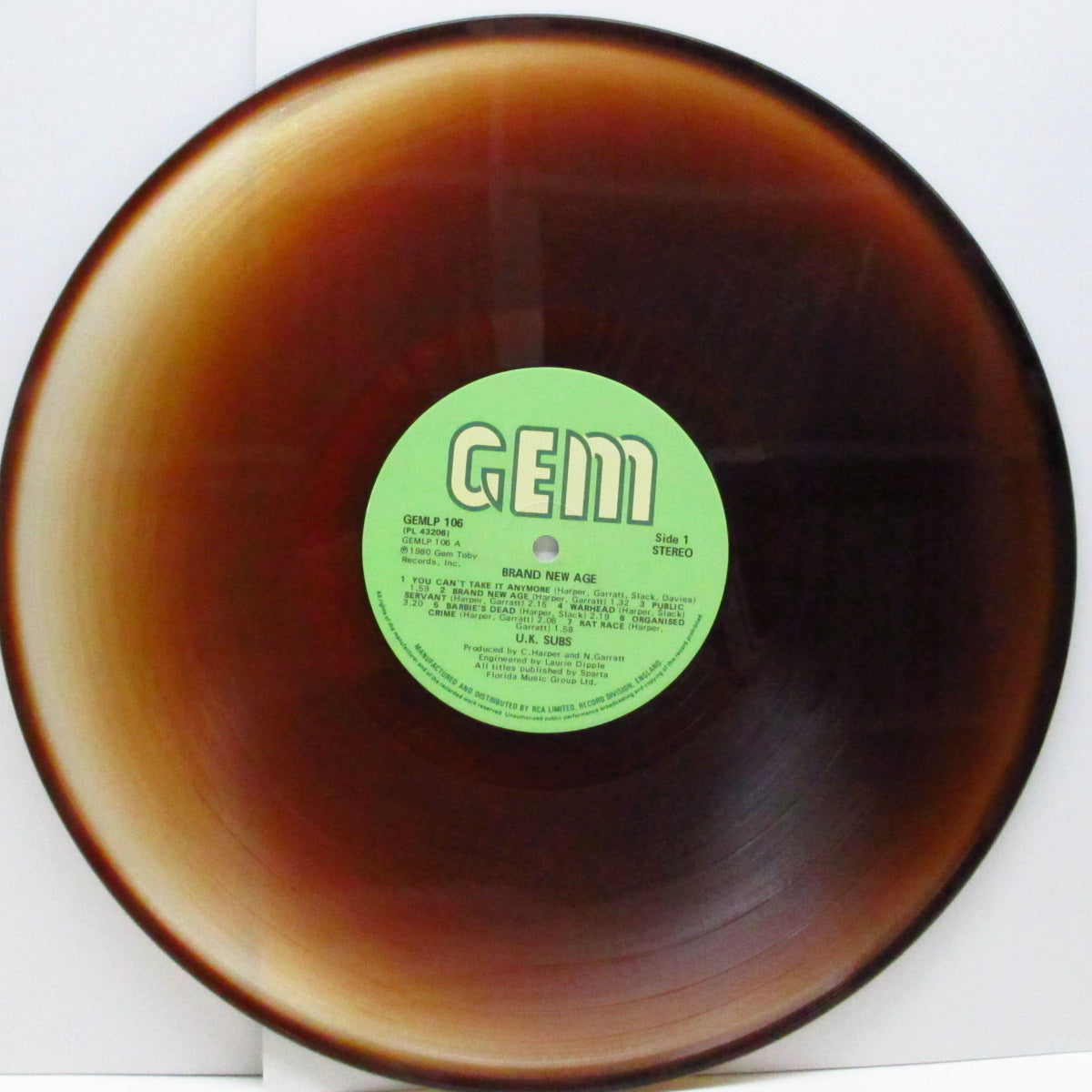 U.K. SUBS (U.K. サブス) - Brand New Age (UK 限定「ブラウン