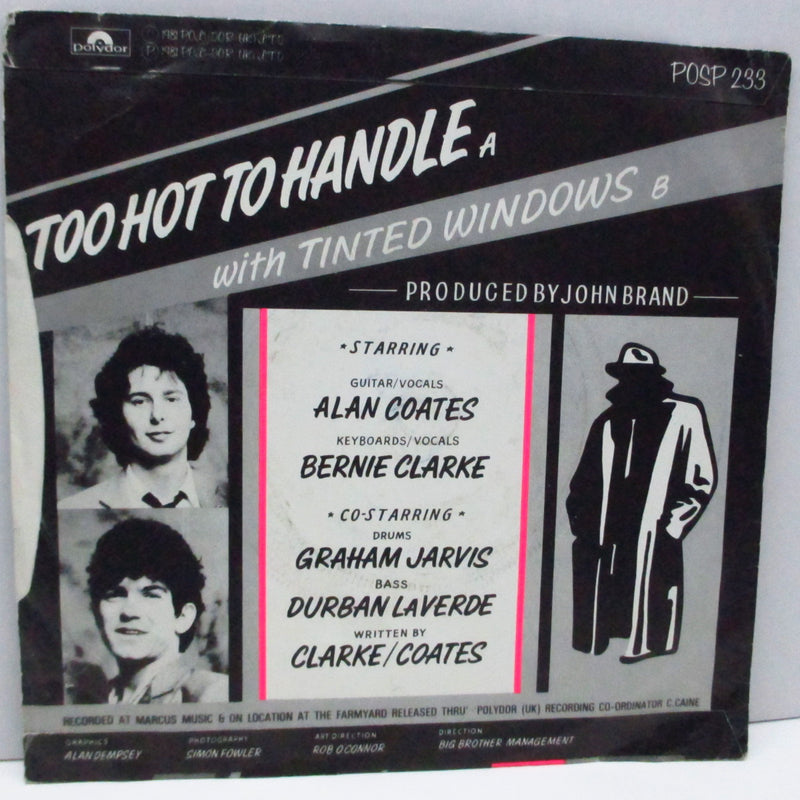 COVERS, THE - Too Hot To Handle (UK Orig.7")
