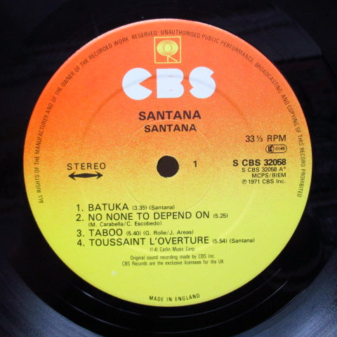 SANTANA (サンタナ) - Santana 3 (UK 80's Reissue/CBS-32058)