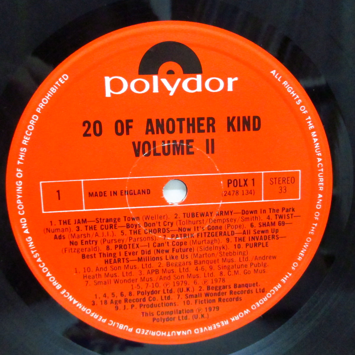 V.A. (初期パンクコンピ) - 20 Of Another Kind Vol.2 (UK オリジナル LP)