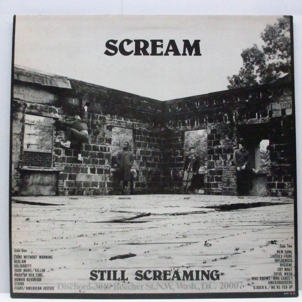 SCREAM (スクリーム)  - Still Screaming (UK 80's 再発 LP+インサート)