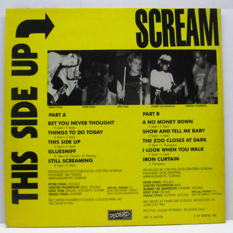 SCREAM (スクリーム)  - This Side Up (UK オリジナル LP+インサート/黄色ジャケ)