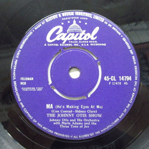 JOHNNY OTIS SHOW - Ma (He's Makin' Eyes At Me) ※UK盤