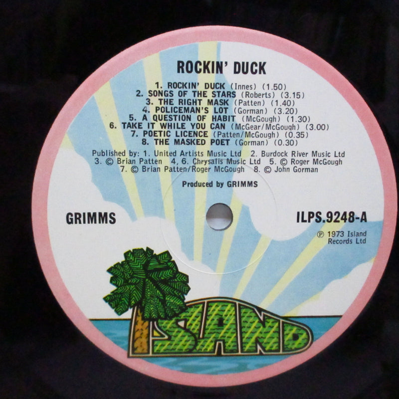 GRIMMS (グリムス) - Rockin' Duck (UK オリジナル LP+ダイカット「アヒル」ジャケ)