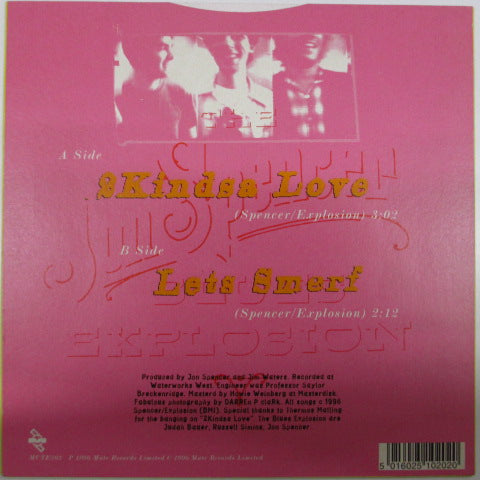 JON SPENCER BLUES EXPLOSION, THE-2 Kindsa Love (UK Ltd.Pink Vinyl 7 ")