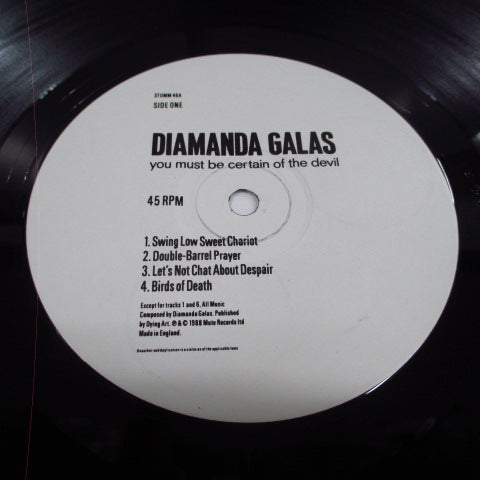 DIAMANDA GALAS-You Must Be Certain Of The Devil (UK Orig.LP)