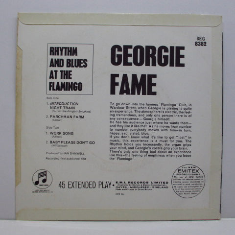 GEORGIE FAME (ジョージィ・フェイム)   - Rhythm & Blues At Flamingo (UK Orig.EP/CFS)