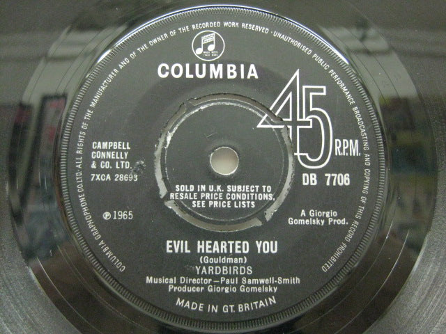 YARDBIRDS - Evil Hearted You / Still I'm Sad