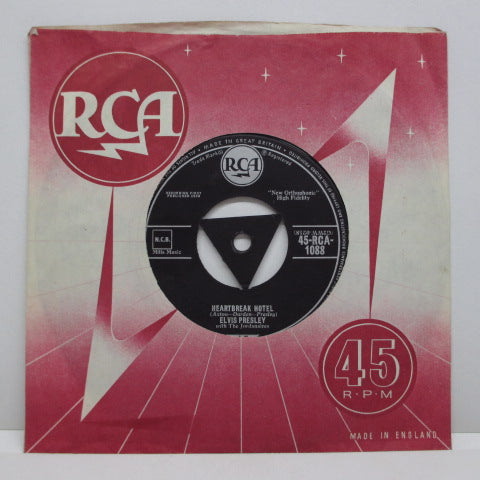 ELVIS PRESLEY - Heartbreak Hotel (UK RCA '58 Reissue 7"+CS) 