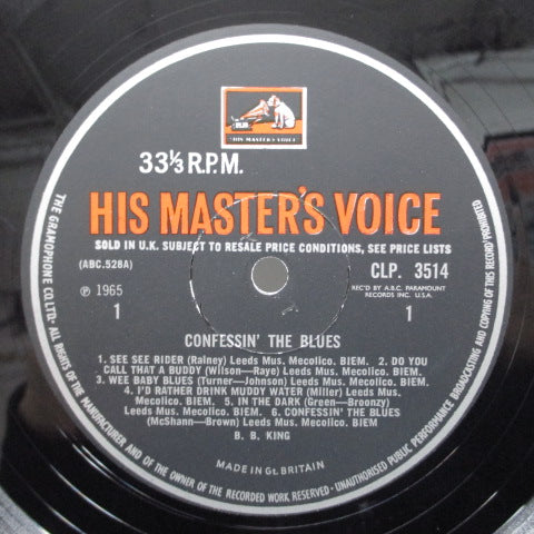 B.B.KING - Confessin' The Blues (UK Orig.Mono LP/CFS)