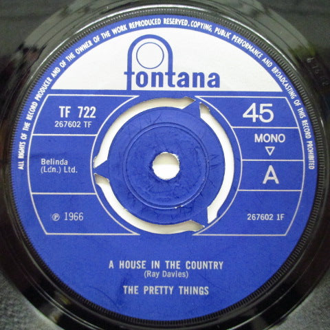 PRETTY THINGS - A House In The Country (UK Orig.Round Center 7"+CS)