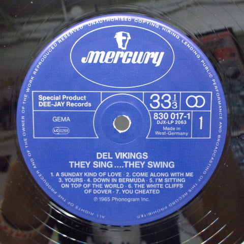 DEL VIKINGS (DELL-VIKINGS) - They Sing...They Swing (German Reissue)