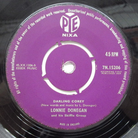 LONNIE DONEGAN & HIS SKIFFLE GROUP - Darling Corey (UK Orig)