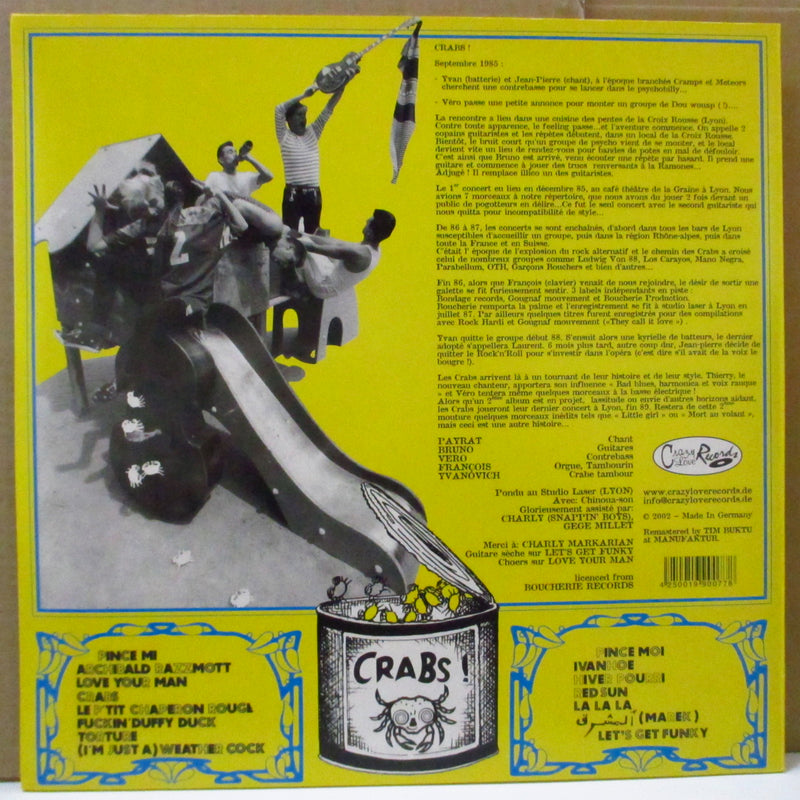 CRABS (クラブス)  - Crabs ! (German RE LP)