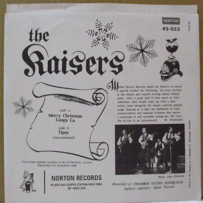 KAISERS, THE (カイザーズ)  - A Seasonal Greeting From (US Limited Red Vinyl 7")