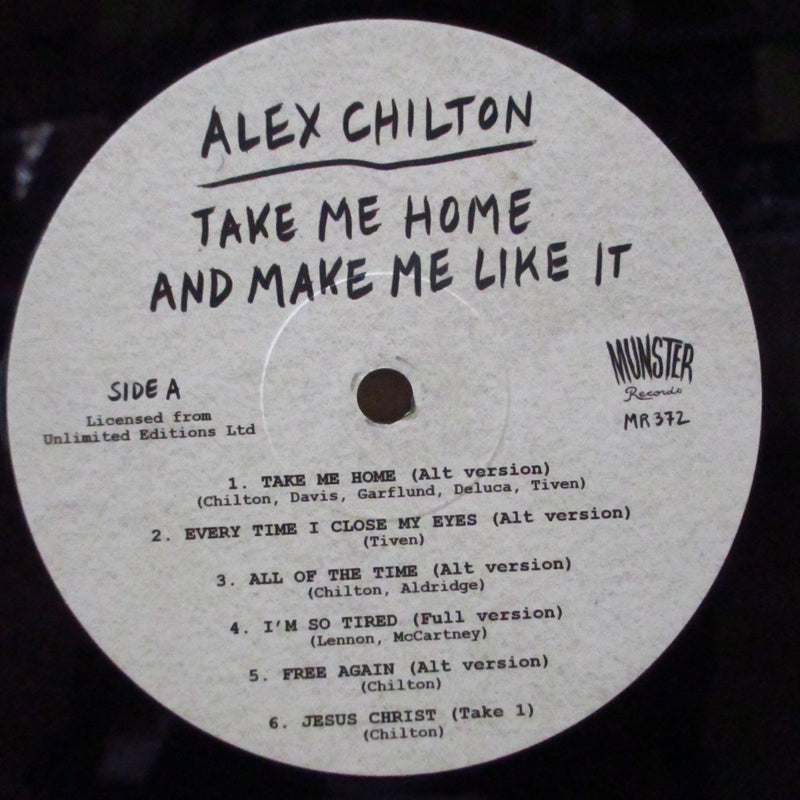 ALEX CHILTON (アレックス・チルトン)  - Take Me Home And Make Me Like It (Spain オリジナル180グラム重量 LP+ブックレット/レアステッカー付きジャケ)