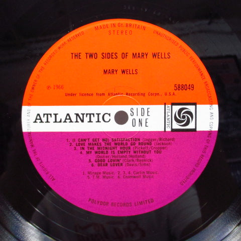 MARY WELLS (メアリー・ウェルズ) - The Two Sides Of (UK Orig.Stereo LP/CS)