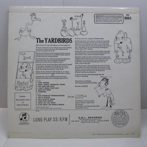 YARDBIRDS (ヤードバーズ) - Roger The Engineer (UK 70's 再発 2xEMI レーベル　ステレオ LP/CFS)