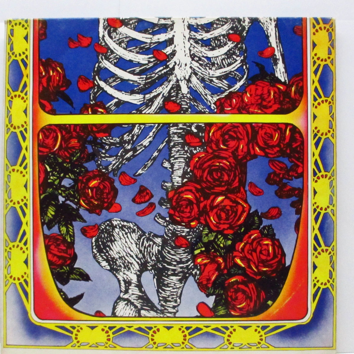 GRATEFUL DEAD (グレイトフル・デッド)  - Grateful Dead  [Skull & Roses] (UK オリジナル「緑ラベ」2xLP #1/「曲目ステッカー付」見開ジャケ)