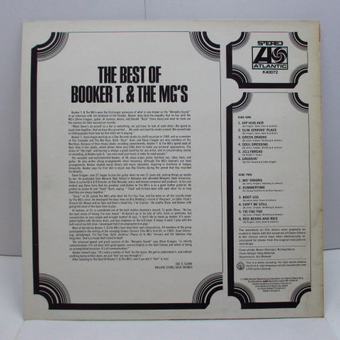BOOKER T. & THE MG’S (ブッカーT＆ザ・MG'S)  - The Best Of (UK 80's RE Stereo/No Barcode)